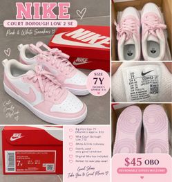 Nike Court Borough Low 2 SE Sneakers Size 7Y