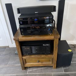 Home Audio System…Pioneer Elite home theatre system with Defenitive speakers and Amp. Mythos 5 tower speakers. Definitive pro sub 800. All in excellen