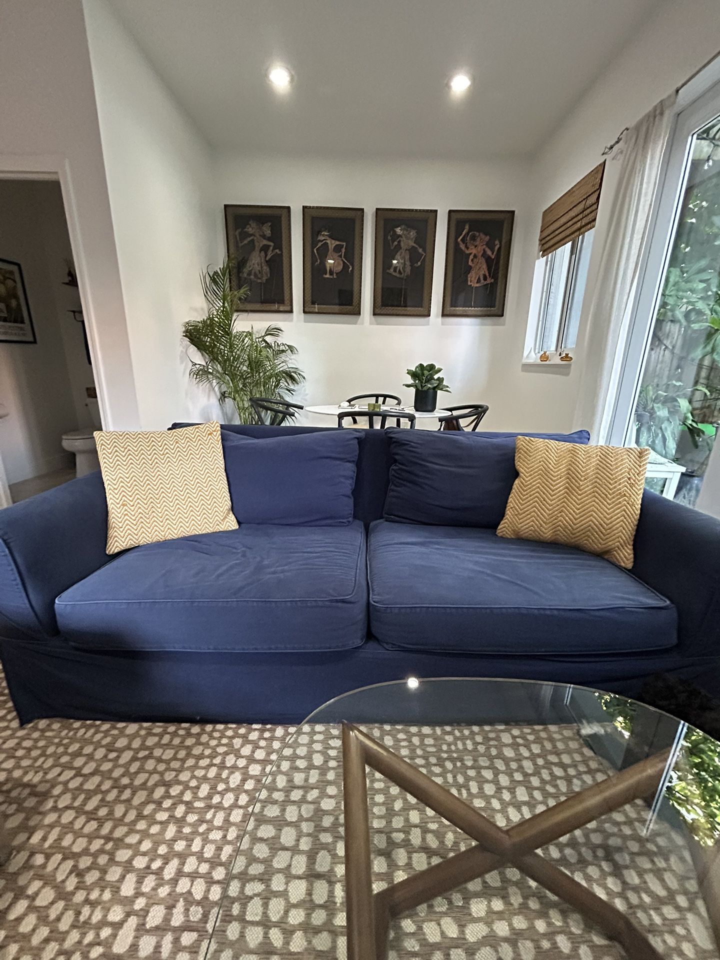 Navy couch