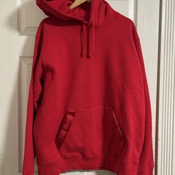 Supreme Tonal Webbing Hooded Sweatshirt Red 
