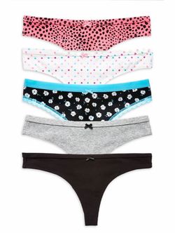 5pcs thongs, size Large only, new