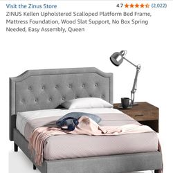 Zinus Queen Fabric Bed Frame