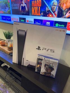Sony PlayStation 5 PS5 Console with 2 Games