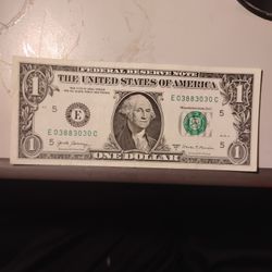 5- Fancy Serial Numbered U.S. Dollar BillS