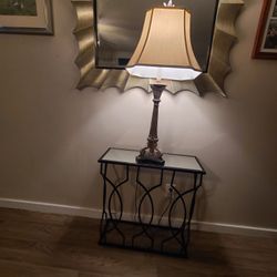 Entry Table and Lamp