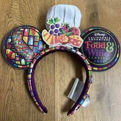 Disney California Adventure Food & Wine Festival 2025 Mickey Mouse Ears Headband