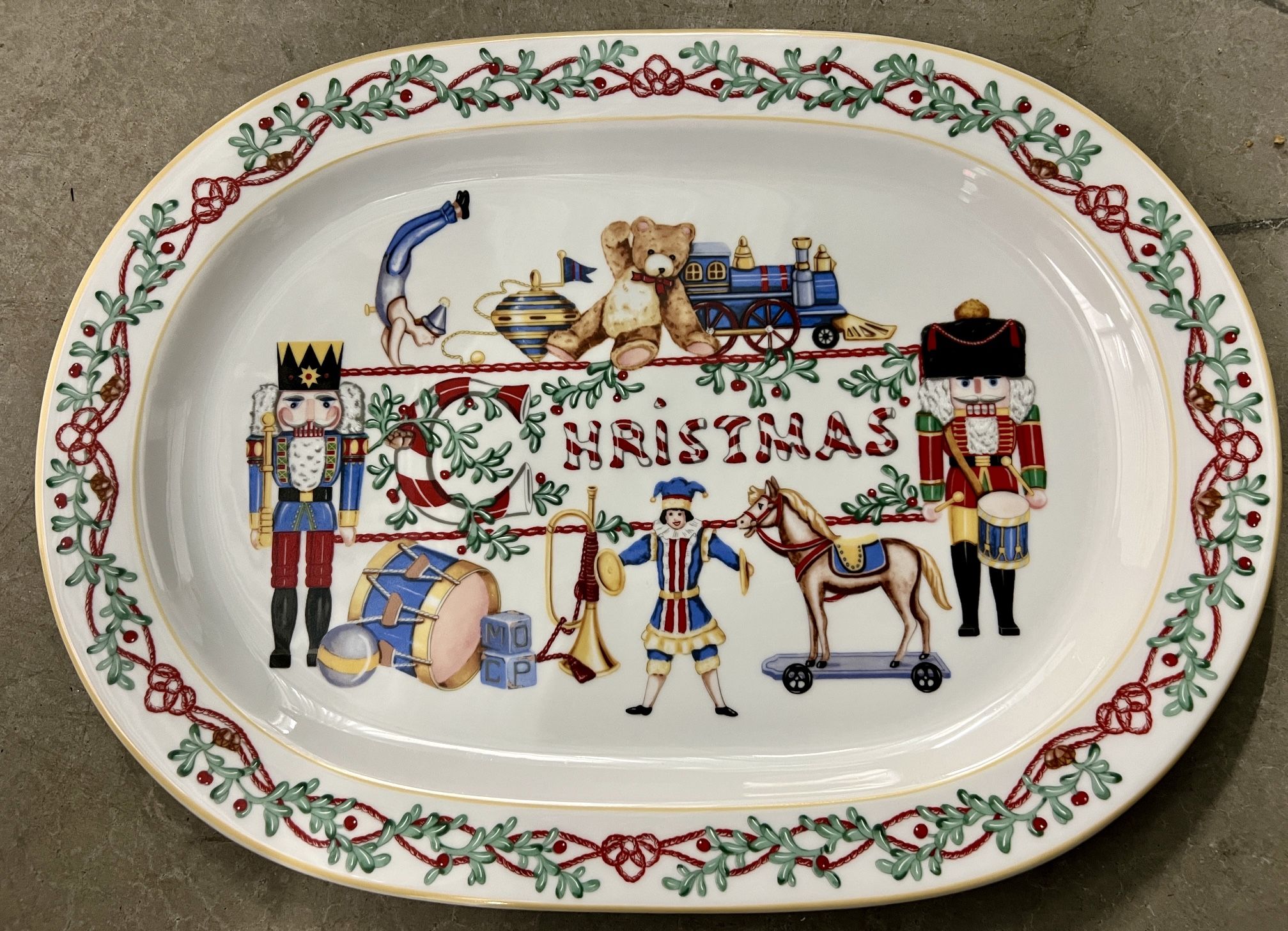 Brand New China Christmas Platter 