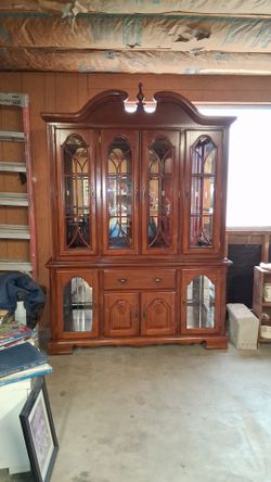 Call 820-2one6-805four. I rarely read messages. High end display cabinet china hutch