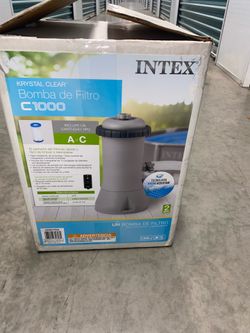 Intex C1000 Krystal Clear Cartridge Filter Pump for Above Ground Pools: 1000 GPH
