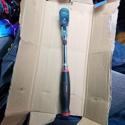 Snap-On Swivel Head Ratchet W/ Soft Grip Handle 