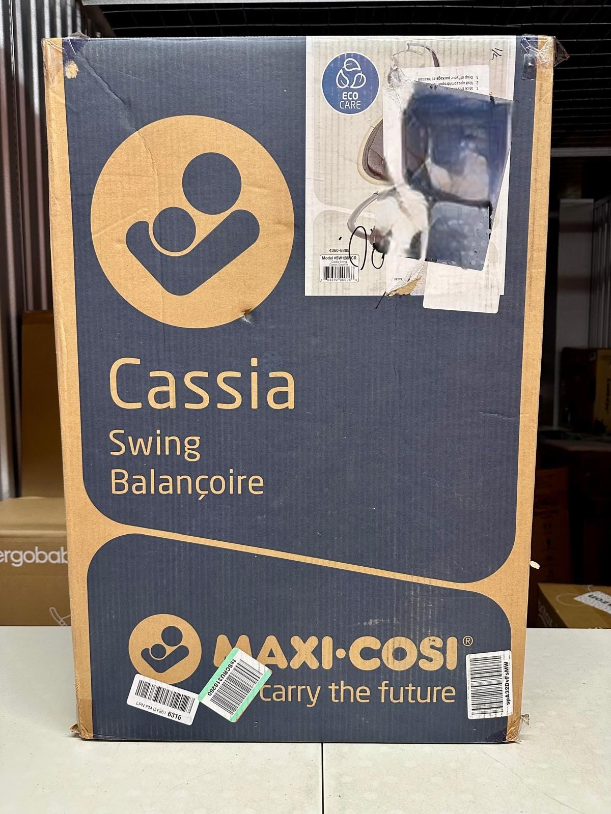 Open Box Maxi Cosi Cassia Baby Swing Smart Motion 360° Rotation Lightweight Classic Oat