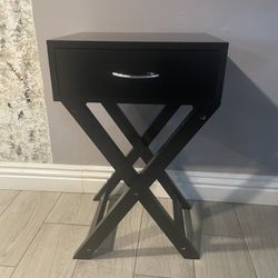 Nightstand x-Shape Drawer Accent Side End Table