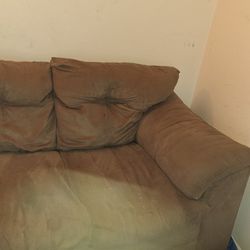 Brown Couch / Loveseat Gently Used Need Gone ASAP