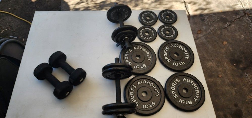 10lb Sports Authority Standard Size Barbell Weight Plates