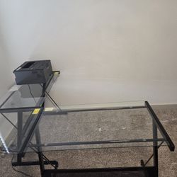 Glass desk printer not included 