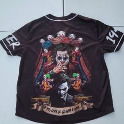 Joker Customized Baseball Jersey Large