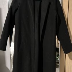 Zara Black Coat SizeM