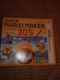 Super Mario Maker 3ds Japan edition  new