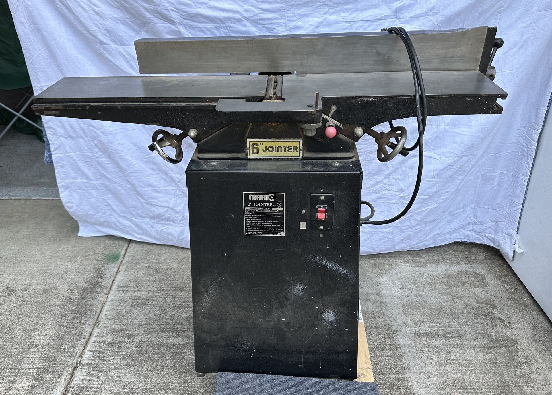 Wood Working Equipment 6 Inch jointer
