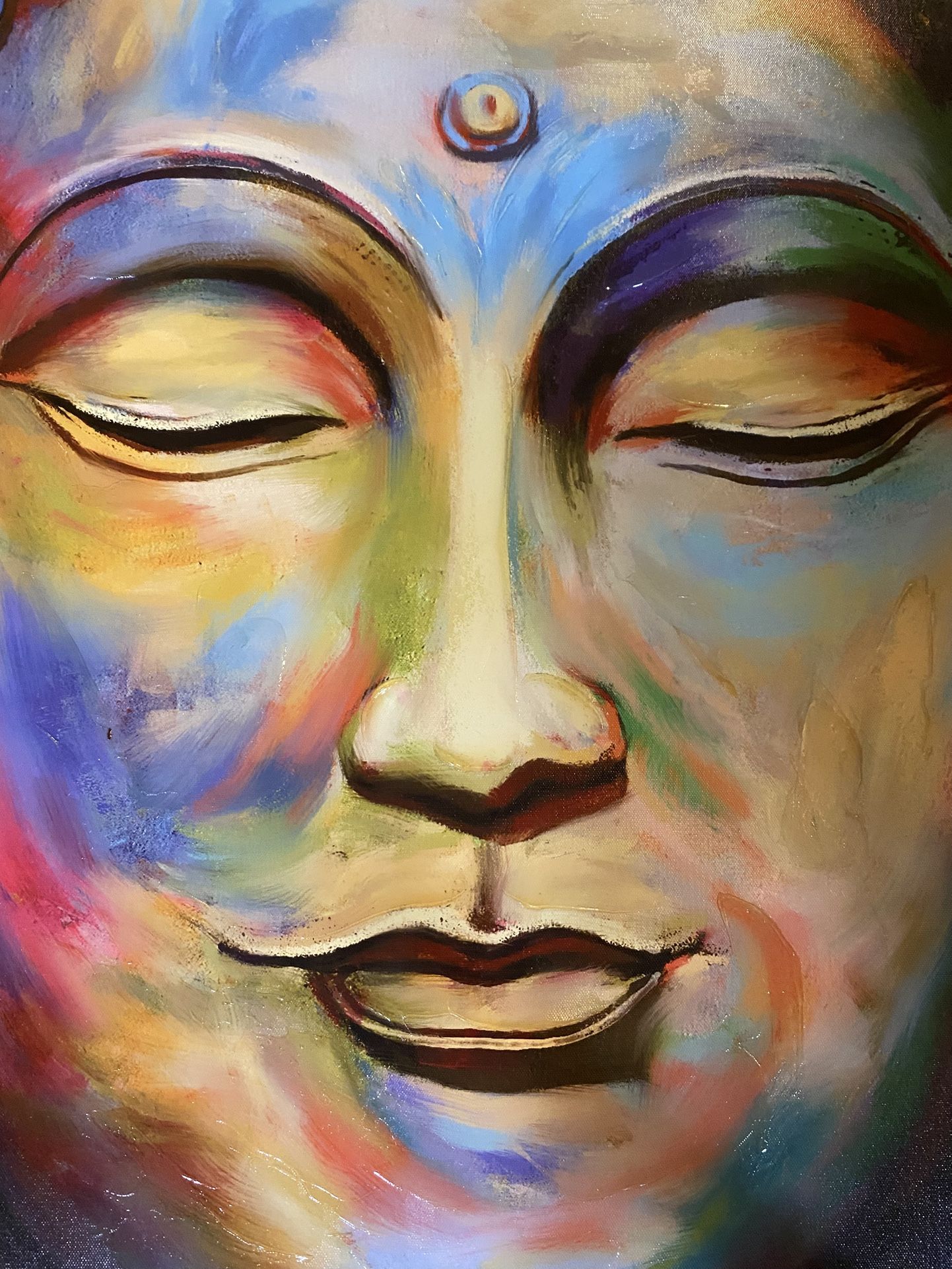 Colorful Buddha Painting