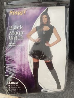 Black Witch Costume Womens Size L