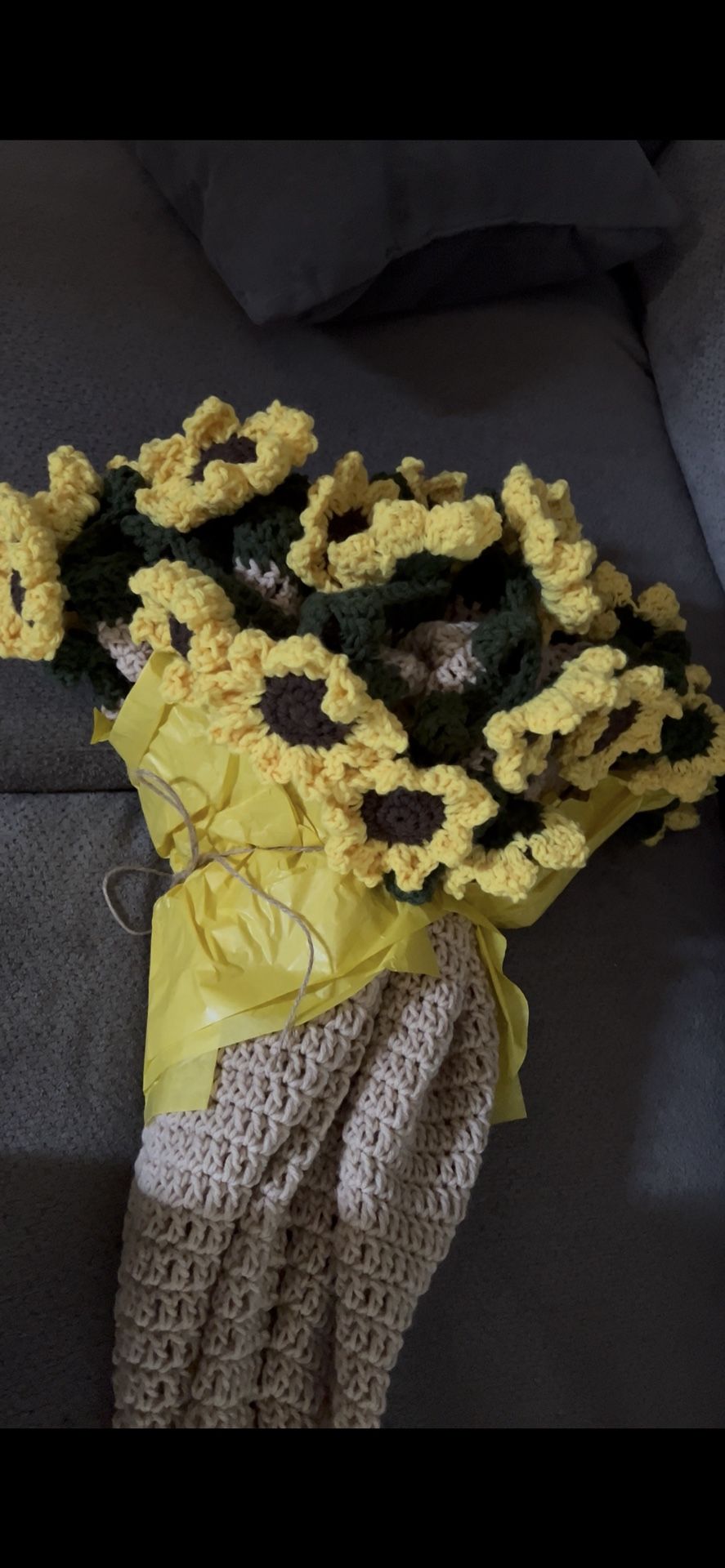 Sunflower Crochet Blanket 