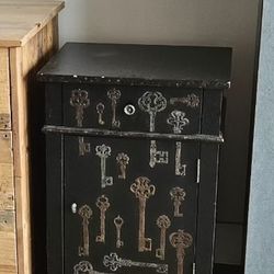 Night Stand/Small Cabinet w/drawer and Shelves Inside Door