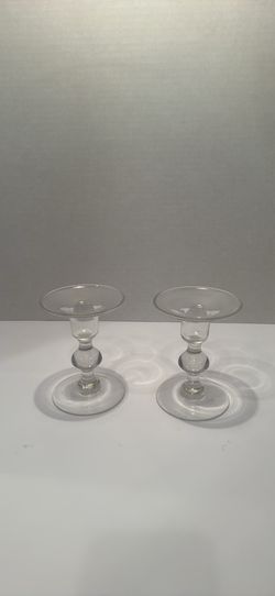 Glass Candle Holders