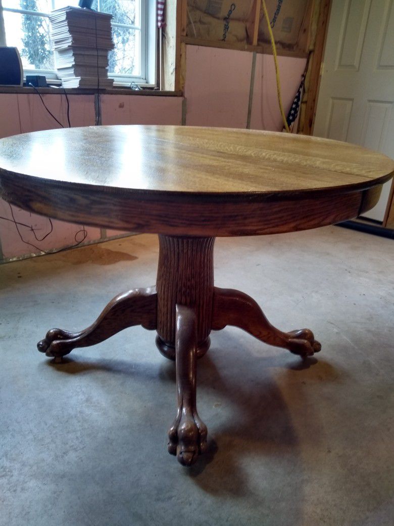 Antique Lion Claw Table
