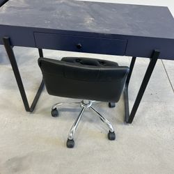 Blue Desk And Chair