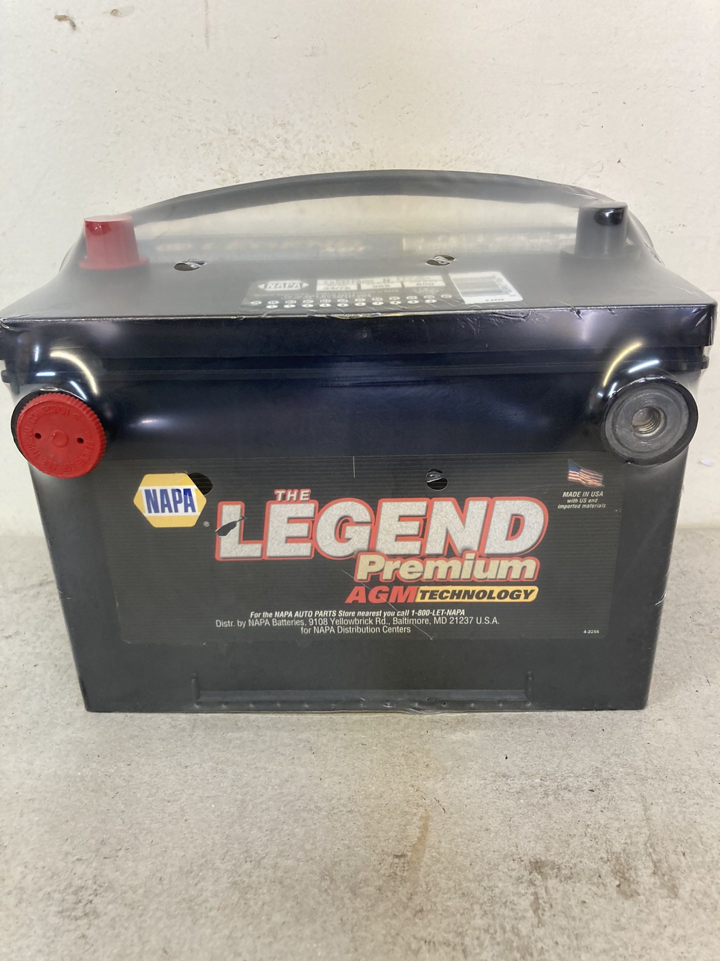 Car Battery Napa Legend Premium Or HeavCar Battery Napa Legend Premium Or Heavy Duty Universal Double Terminals Side And Tap Post Size 34/78 For Sale