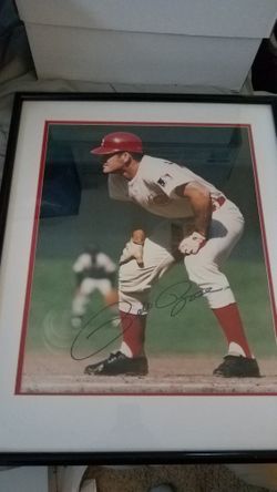 Pete Rose 22x19 Custom Framed Signed Photo Autograph