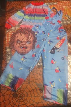 Kids Chucky Halloween Costume with Mask and Kinife