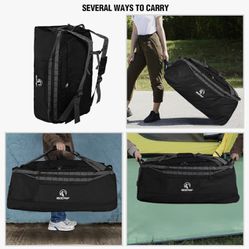 Foldable Duffle Bag with Wheels,