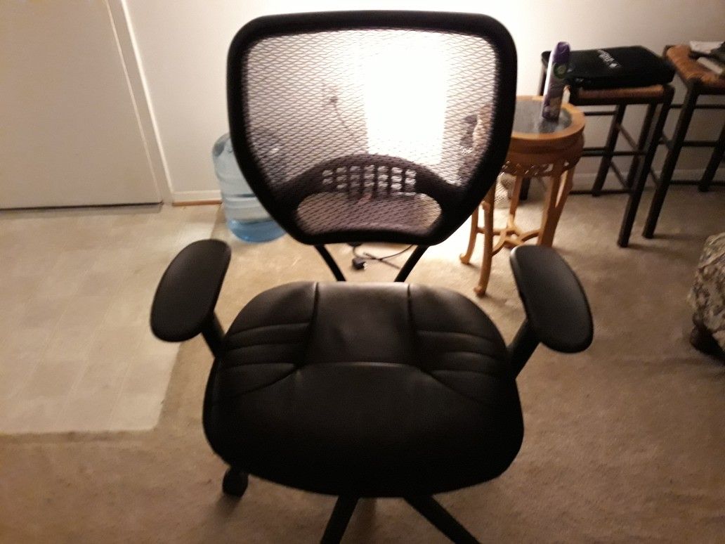 Computer desk and chair