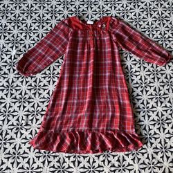 Disney Store Nightshirt/Dress Christmas Pajamas/ Pjs Size 7-8