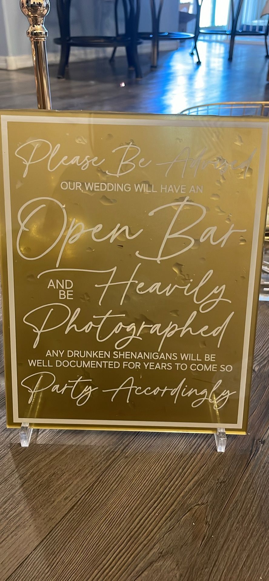 Open Bar Sign