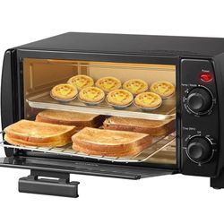 COMFEE' 4 Slice Small Toaster Oven Countertop, Retro Compact Design #699
