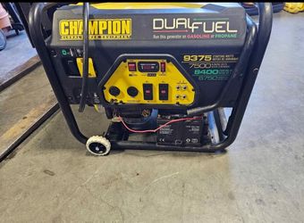 Duel Fuel 9375 Gas And Propane Generator 