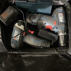 Bosch impact drill and driver set