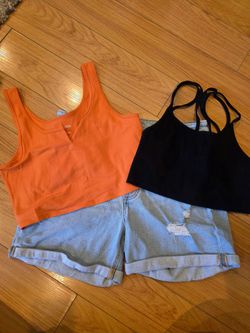 2 cropped shirts both for $2