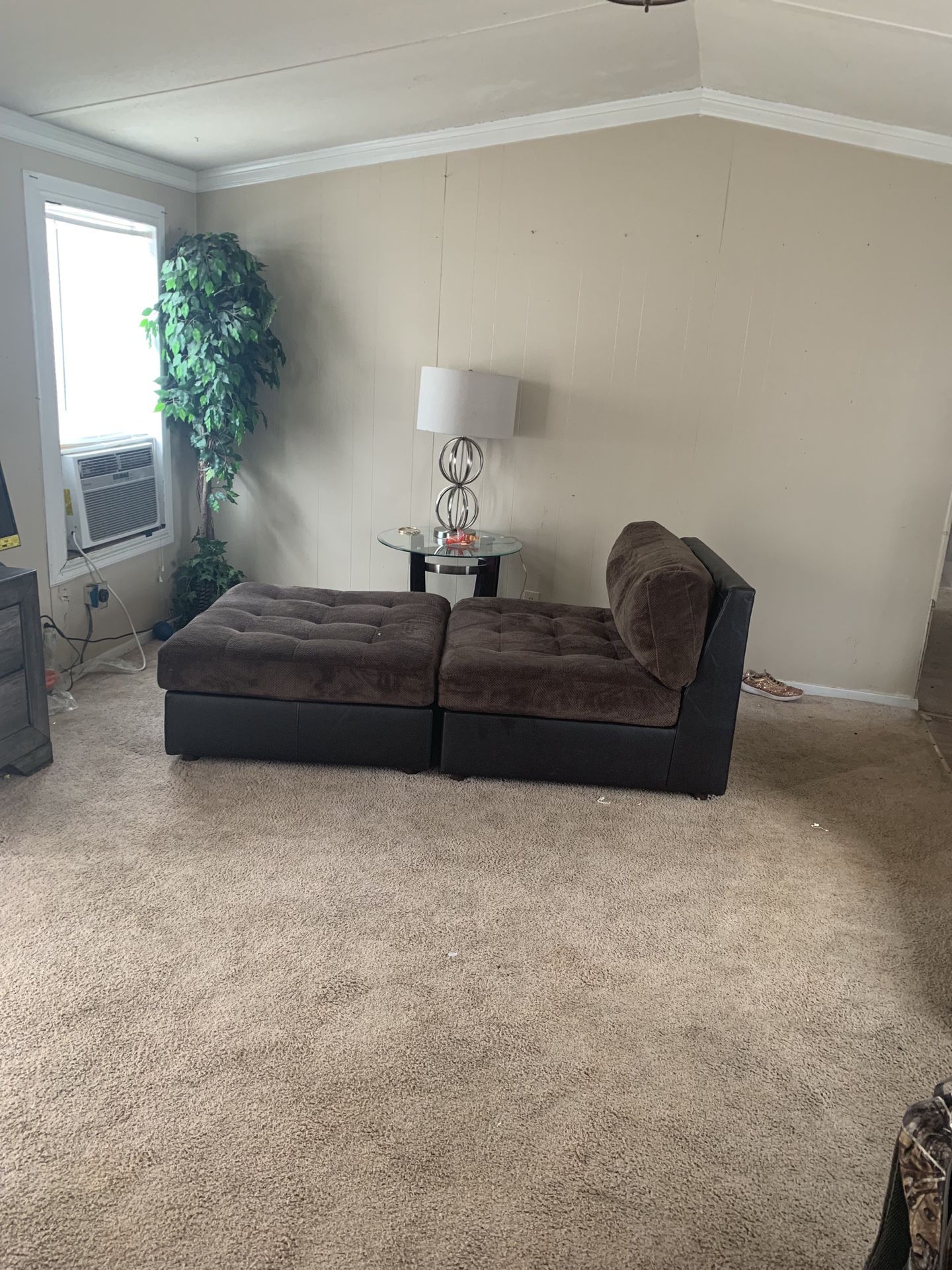 Chocolate 2 piece sectional