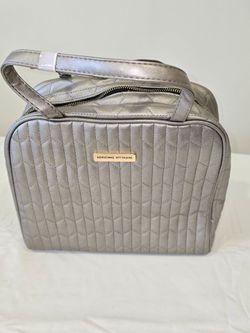Adrienne Vittadini Quilted Silver Handbag