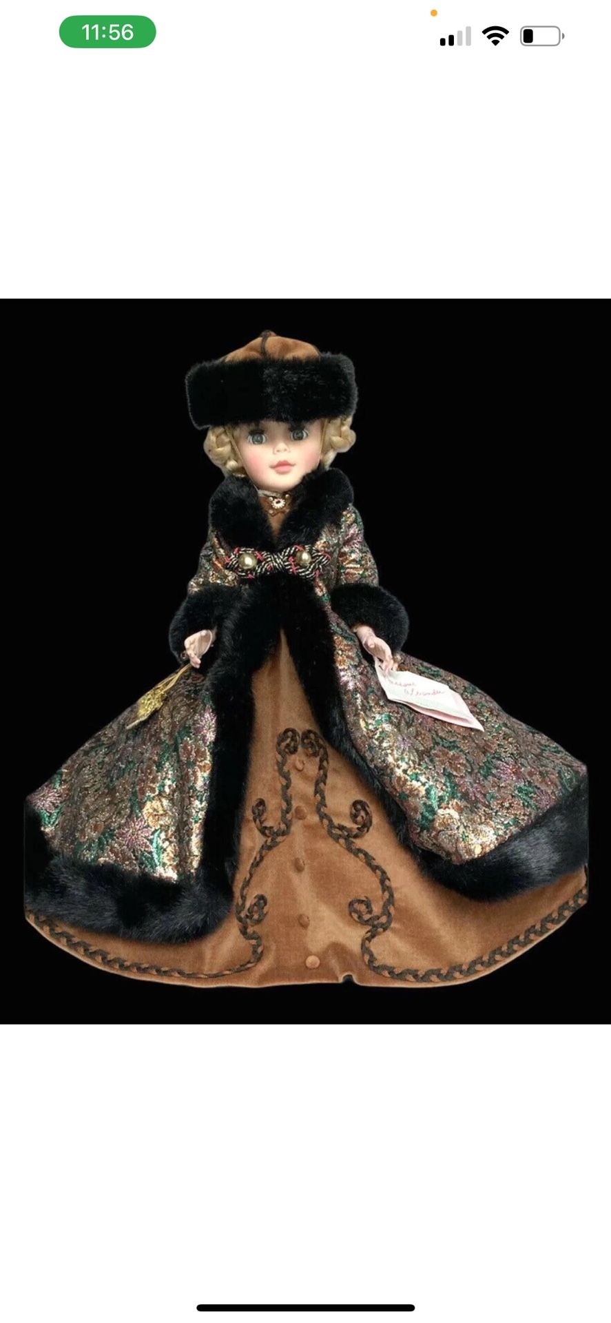 Madame Alexander Portrait doll Very Rare 20”Natasha #2255 in Original Box w/tag 