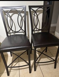 Table and four chairs