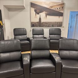 leather movie seating