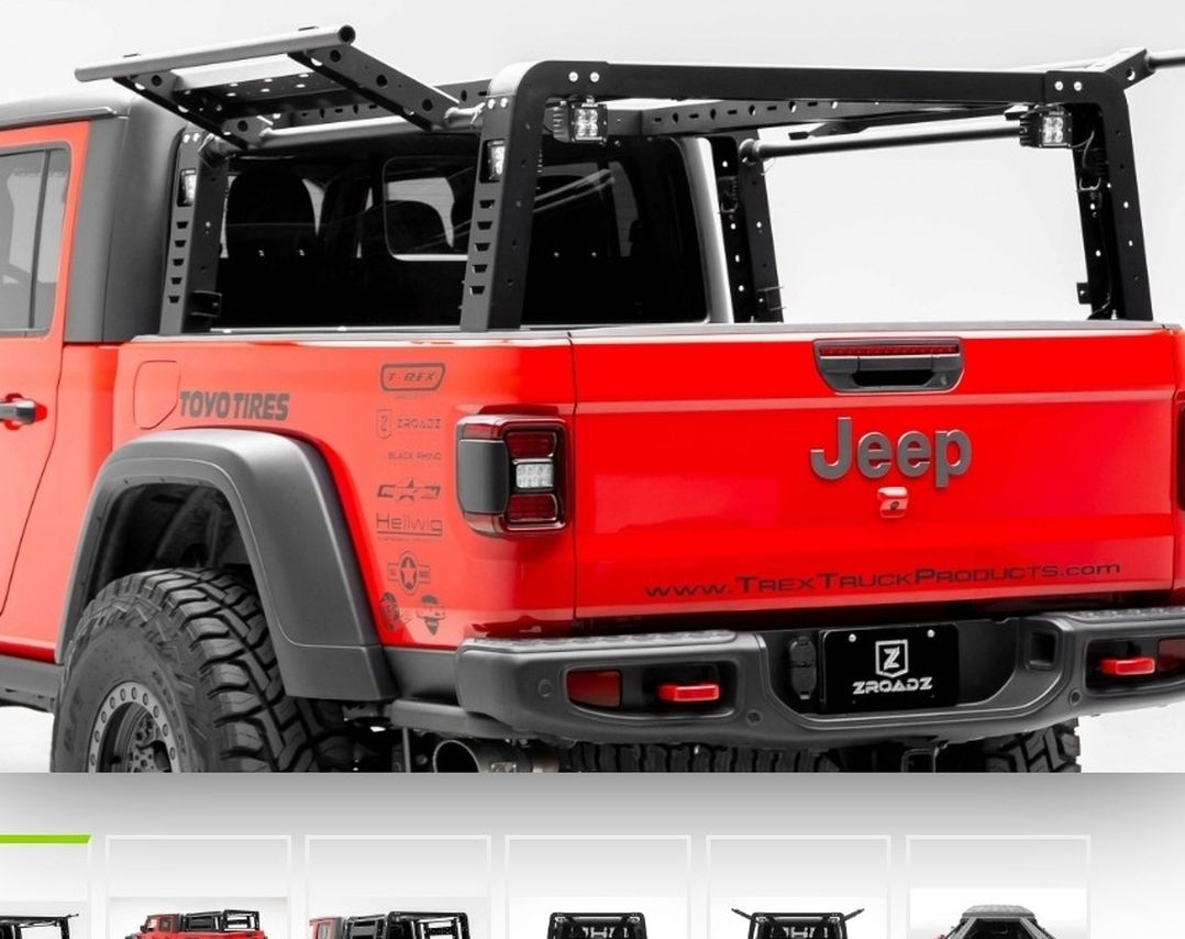 ZRoadz Access Truck Bed Rack For Jeep Gladiator JT