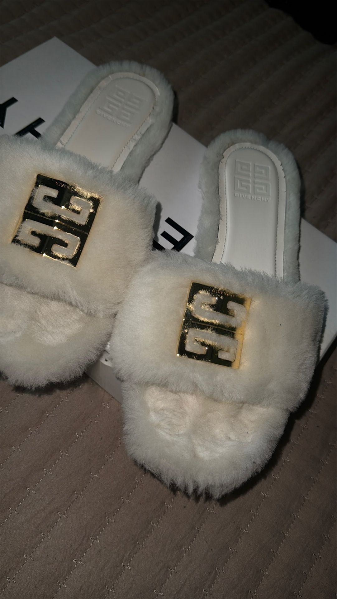 Givenchy Fur Slides