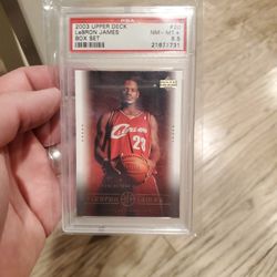 2003 Upper Deck Lebron James Rookie Card PSA 8.5