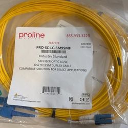 PROLINE PRO-SC-LC-5MS9SMF 5M FIBER OPTIC SC/LC SMF 9/125 SIMPLEX CABLE